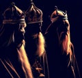 Three wise men Royalty Free Stock Photo