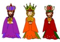 Three wise men Royalty Free Stock Photo