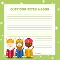 Three Wise Men vector illustration Royalty Free Stock Photo