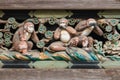 Three wise monkeys in Toshogu shrine, Nikko