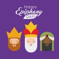 The three wisemen cartoon design Royalty Free Stock Photo