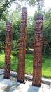 Three Wooden idol of Slavic culture