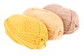 Three yarn clews Royalty Free Stock Photo