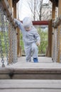 Three-year boy playing