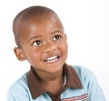 Three year old black boy smiling Royalty Free Stock Photo