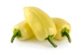 Three yellow bell pepper Royalty Free Stock Photo