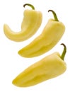 Three Yellow Peppers