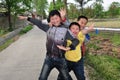 Pengzhou, China: Trio of Young Chinese Boys