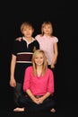 Three young siblings Royalty Free Stock Photo