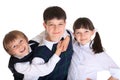 Three young siblings Royalty Free Stock Photo