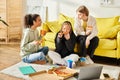 Three young women of different races Royalty Free Stock Photo