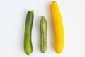 Three zucchini multiracial family, diversity symbol