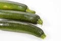 Three Zuchinni Royalty Free Stock Photo