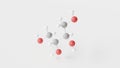 threitol molecule 3d, molecular structure, ball and stick model, structural chemical formula sugar alcohol