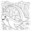 Thresher Shark Coloring Page for Kids