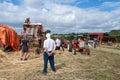 Threshing machine Royalty Free Stock Photo