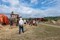 Threshing machine Royalty Free Stock Photo