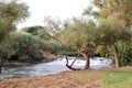 The threshold on the Jordan River in northern Israel Royalty Free Stock Photo