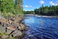 Threshold Padun on the river Chirko-Kem. Karelia, Russia