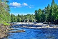 Threshold Padun on river Chirko-Kem. Karelia, Russia