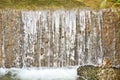 Threshold river in small town