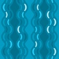 Blue Wave Horizontal Seamless Pattern | Wavsha Series