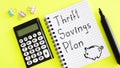 Thrift savings plan TSP is shown using the text Royalty Free Stock Photo