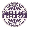 Thrift Shop Day, August 17