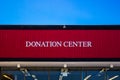 Thrift Store Donation Center Sign Royalty Free Stock Photo