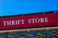 Thrift Store Sign Royalty Free Stock Photo