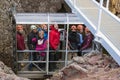 People who have triumphed from the volcano,Iceland