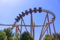 Thrill ride in Six Flag Royalty Free Stock Photo