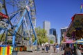 Thrill rides at the famous Cinco de Mayo Festival