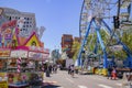 Thrill rides at the famous Cinco de Mayo Festival