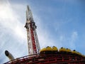 Thrill Rides at the Stratosphere, Las Vegas, Nevada Royalty Free Stock Photo