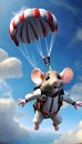 Thrill-Seeking Rodent: Dive into the Excitement of Mouse Skydiving Wonders