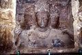 Thrimurthi sculpture in Elephanta Caves