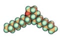 Thromboxane molecule, a lipid eicosanoid