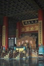 Throne of Chinese emperors in the Forbidden City