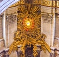 Throne Holy Spirit Saint Peter`s Basilica Vatican Rome Italy