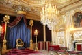Throne of Napoleon in Fontainebleau Royalty Free Stock Photo