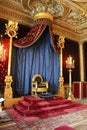 Throne of Napoleon, Fontainebleau, France Royalty Free Stock Photo