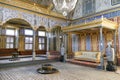 Throne Room Inside Harem Section of Topkapi Palace, Istanbul, Turkey Royalty Free Stock Photo