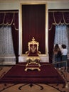 The Throne of the Russian emperor Paul I. Saint Petersburg.