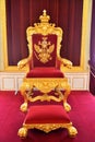 The throne of the Russian Tsar in the Big Gatchina Palace Royalty Free Stock Photo