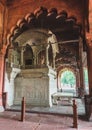 The throne of Shah Jahan in Diwan-i-Am, or Hall of Audience.