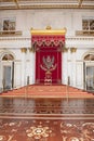 Throne of Russian Tsar St. Petersburg, Russia Royalty Free Stock Photo