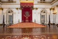 Throne of Russian Tsar, Herimitage, St. Petersburg, Russia Royalty Free Stock Photo