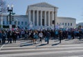 A Throng of Protesters at the Supreme Court