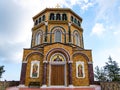 Throni mountain top church in the Troodos mountain range in Cyprus Royalty Free Stock Photo
